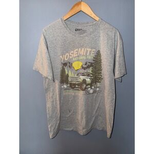 National Park Foundation Yosemite Graphic T-Shirt Gray Mens Large Bronco 4x4